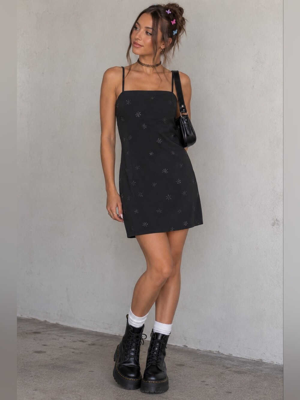 Byer Too! Y2K Floral Sequin Mini Dress PLEASE SEE DESCRIPTION